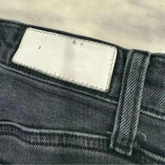 RE/DONE Originals High Rise Ankle Crop in Faded Black 27 146770 - Picture 5 of 8